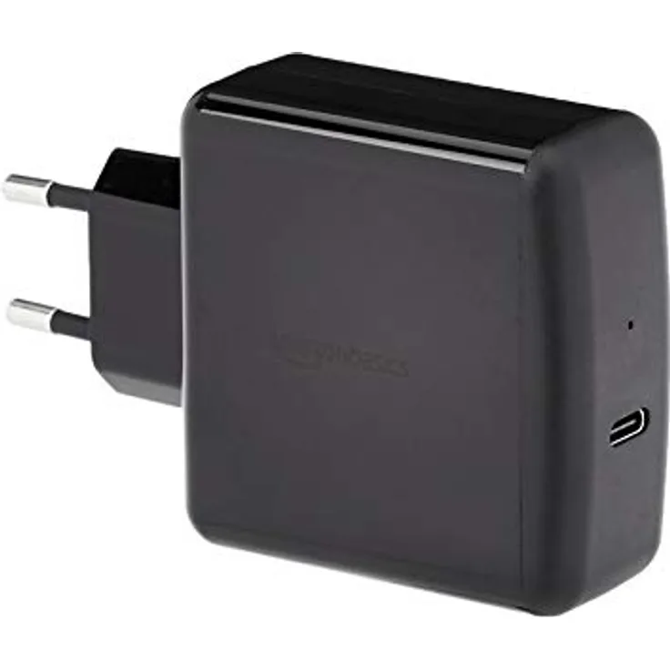 AmazonBasics – Typ-C-Wandladegerät mit Power Delivery 3.0, 65 W, EU-Einzelstecker, schwarz