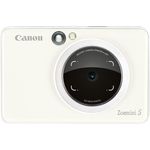 Canon Zoemini S Sofortbildkamera digital 8 MP (Sucher, Ringblitz- LED Blitz, Micro SD Kartenslot, Print App, ZINK-Druck tintenfrei, Sofortdruck, Fernauslöser), weiß