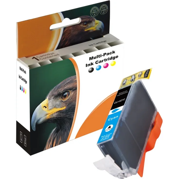 D&C Tintenpatrone ersetzt Canon CLI-521 CYAN