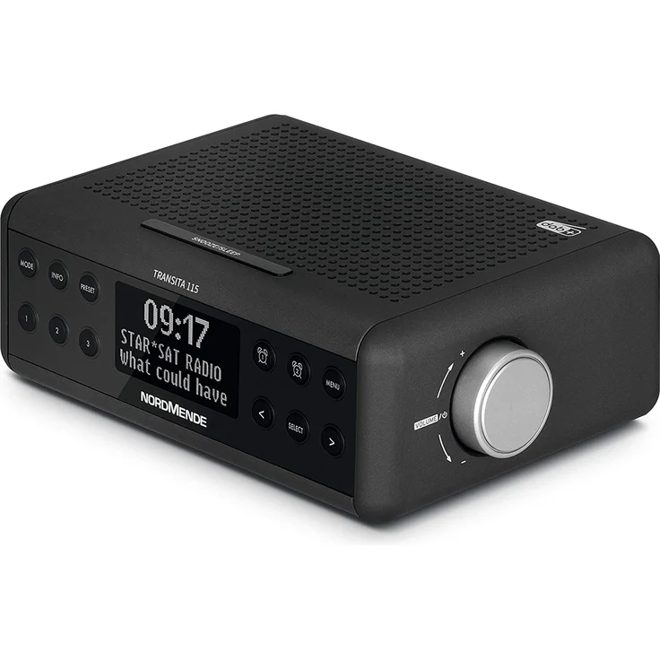 Nordmende Transita 115 Radiowecker mit Wecker, OLED-Display, schwarz – Bild 3