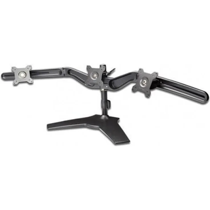 DIGITUS Dreifacher Desktop Monitor Halter 15''-24'' TFT schwenk rotierbar neigbar max 8Kg Halterung
