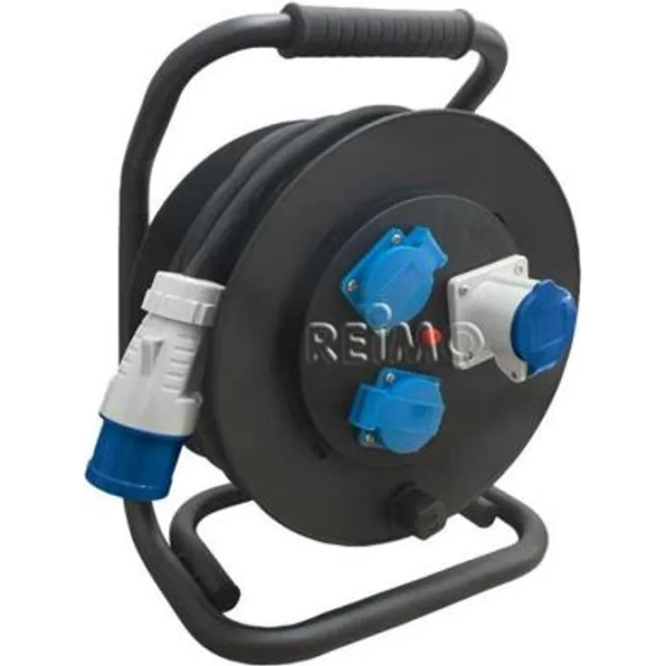 Carbest CEE Kabeltrommel mit Schuko / CEE Steckdose, 25m