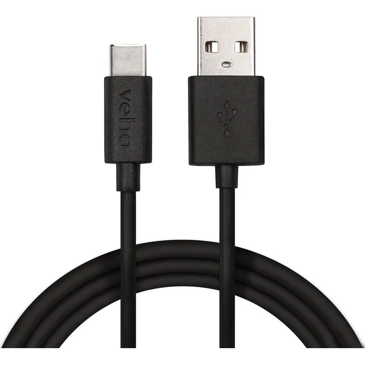 Veho VCL-003-C-1M Pebble USB-A zu USB-Kabel, Universalladung und Sync, 1.0m-3.3ft, Datenübertragung Schwarz