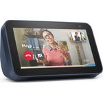 Amazon Echo Show 5 (2. Generation, 2021), Mehr als nur eine Uhr – Smart Display für den Nachttisch, mit Alexa und 2-MP-Kamera, Blau