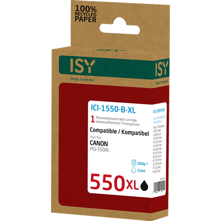 ISY ICI-1550-B-XL Tintenpatrone Schwarz