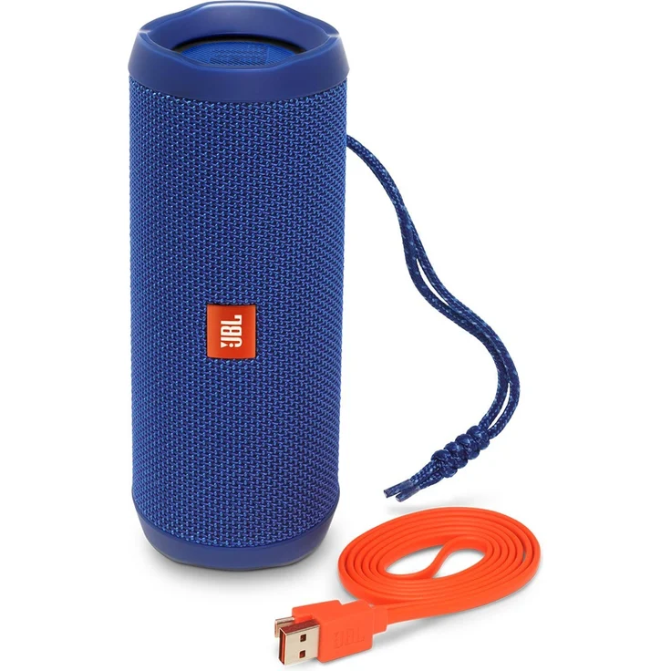 JBL Flip 4 Bluetooth Box - Wasserdichter, tragbarer Lautsprecher mit Freisprechfunktion und Alexa-Integration - Bis zu 12 Stunden Wireless Streaming mit nur einer Akku-Ladung blau – Bild 3