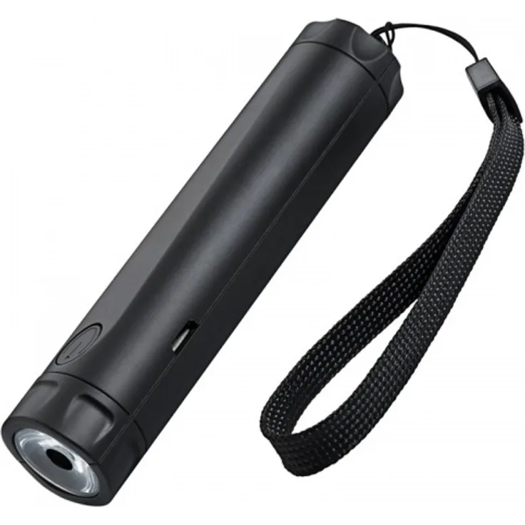 Powerbank 2600mAh mit heller LED-Taschenlampe und 2 Leuchtstärken