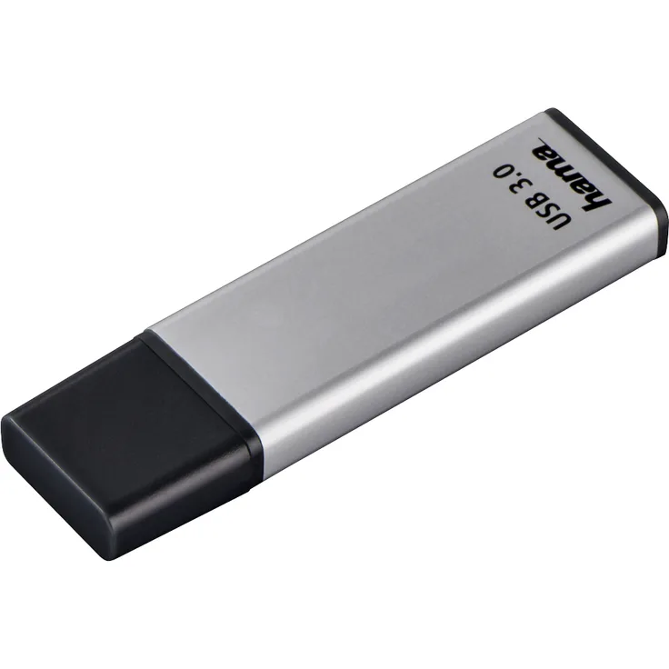Hama 16GB USB-Stick USB 3.0 Datenstick (70 MB-s Datentransfer, USB-Stick mit Öse zur Befestigung am Schlüsselring, Speicherstick, Memory Stick mit Verschlusskappe, geeignet für Windows-MacBook) silber