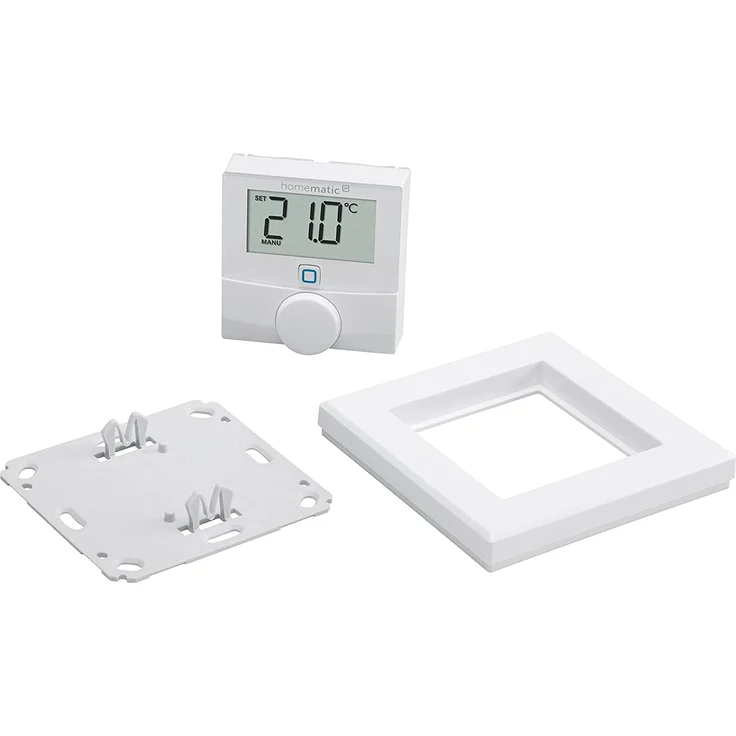 Homematic IP HmIP-WTH-2 Smart Home Wandthermostat mit Luftfeuchtigkeitssensor, digitales Thermostat Heizkörper/Fußbodenheizung mit/ohne App, Amazon Alexa, Google Assistant, Temperaturmessung, Energie sparen (143159A0) – Bild 5