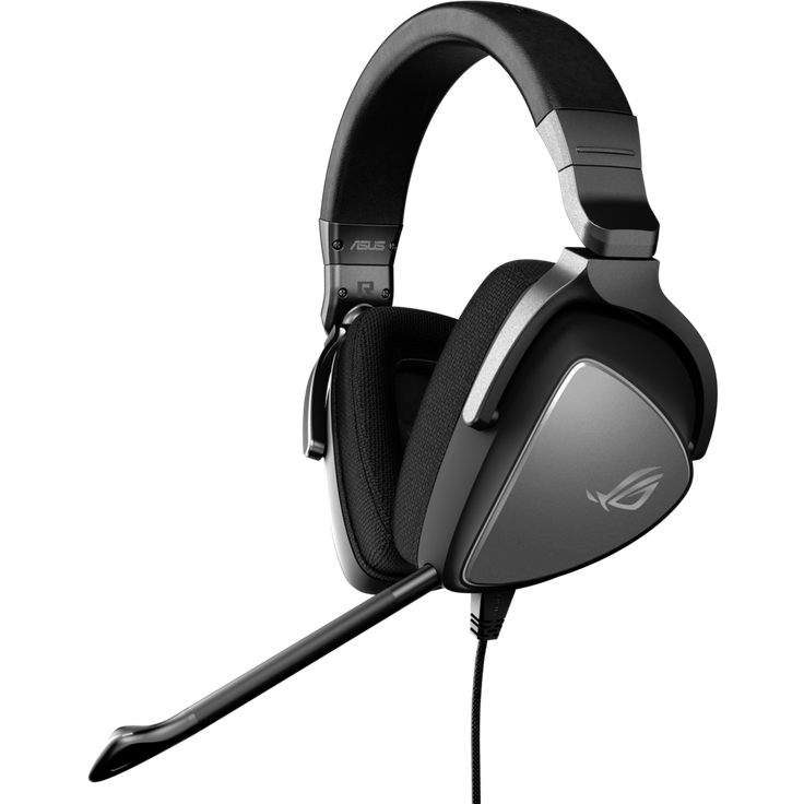 ASUS ROG Delta Core Gaming Headset (Hochauflösender Sound, Kompatibel mit PC, PS4, Xbox One und Nintendo Switch) grau – Bild 1