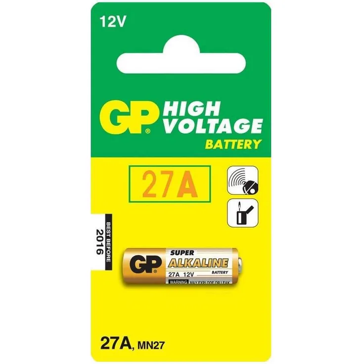 GP Batteries 10027AC1 High Voltage Alkaline Batterie 27A schwarz