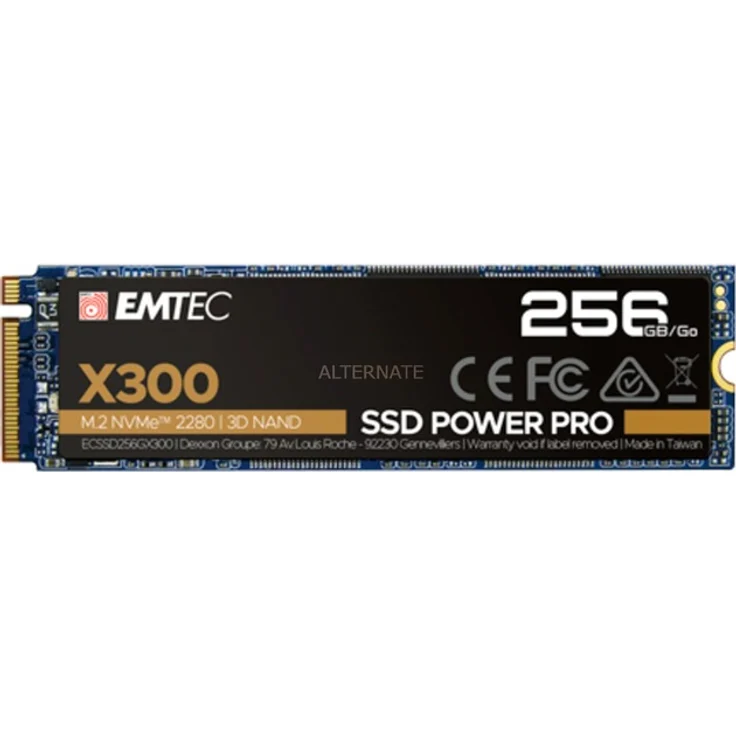 EMTEC Power Pro X300 - Solid-State-Disk - 256 GB - intern - M.2 2280 - PCI Express 3.0 x4 (NVMe) (ECSSD256GX300) – Bild 1