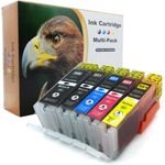 D&C 10er-Set D&C Tintenpatronen ersetzt Canon 550/551 (BK/PB/C/M/Y)