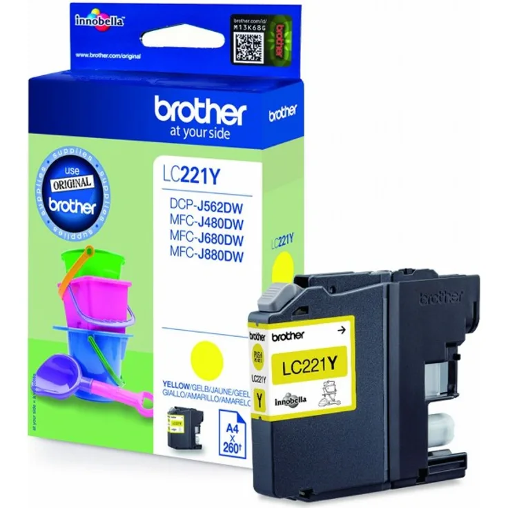 Brother LC-221Y 260Seiten Gelb Tintenpatrone