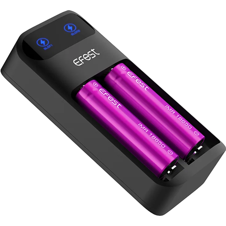 Efest - LUSH Q2 Intelligent LED Charger - Ladegerät für 2x Li-Ion Akkus