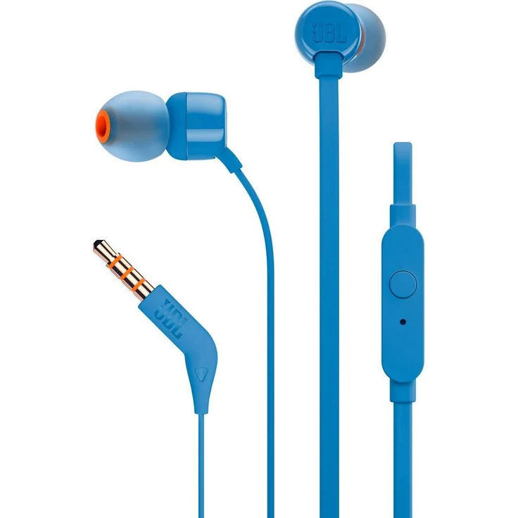 JBL Tune 110 In-Ear Kopfhörer mit Mikrofon, blau – Bild 1