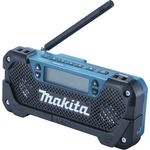 Makita DEAMR052 12V ohne Akku und Ladegerät Baustellenradio, geeignet für Outdoor, spritzwassergeschützt, blau