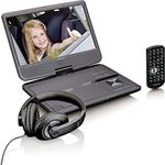 Lenco tragbarer DVD-Player DVP-1010 25,5 cm (10 Zoll) mit hoher Auflösung (1.024 x 600) integriertem Akku