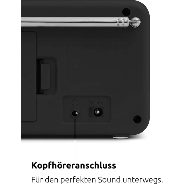 TechniSat VIOLA 2 Mini Tragbares Radio, LCD-Display, weiß – Bild 6