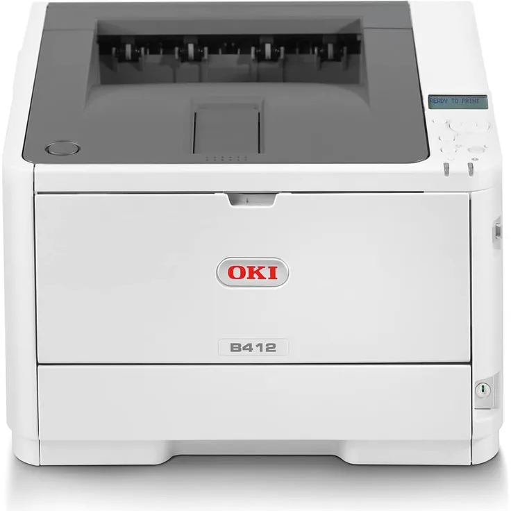 OKI B412dn - LED-Drucker, Mono, Auflösung: 1200 x 1200 dpi, Druckgeschwindigkeit (S/W): 33 S/min, Papierzufuhr: 350 Blatt (45762002)