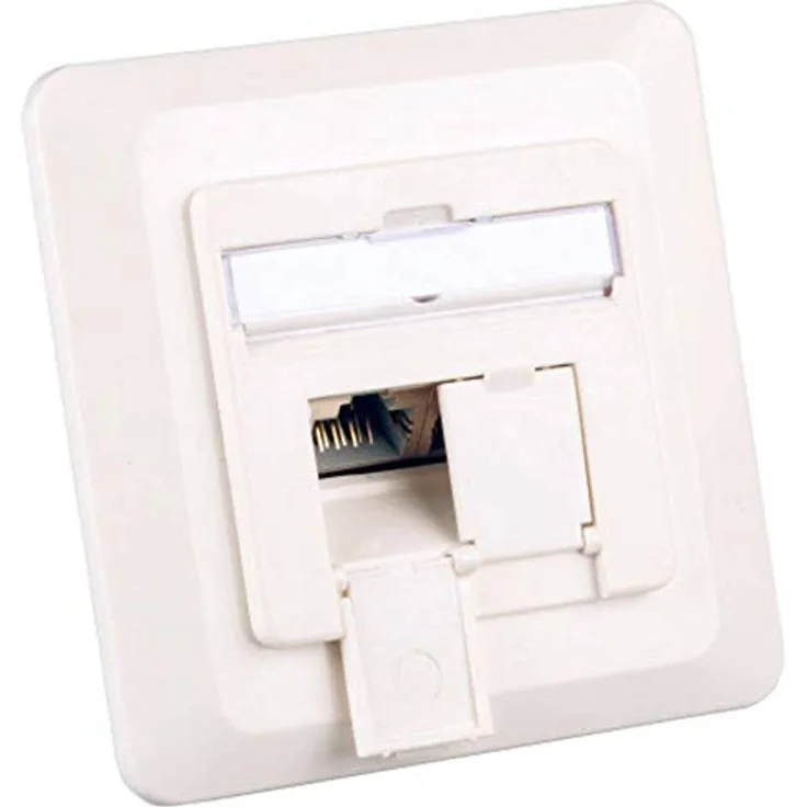 EFB Elektronik ET-25130.1V1 2 x RJ-45 Weiß Steckdose - Steckdosen (2 x RJ-45, 6a, Weiß)