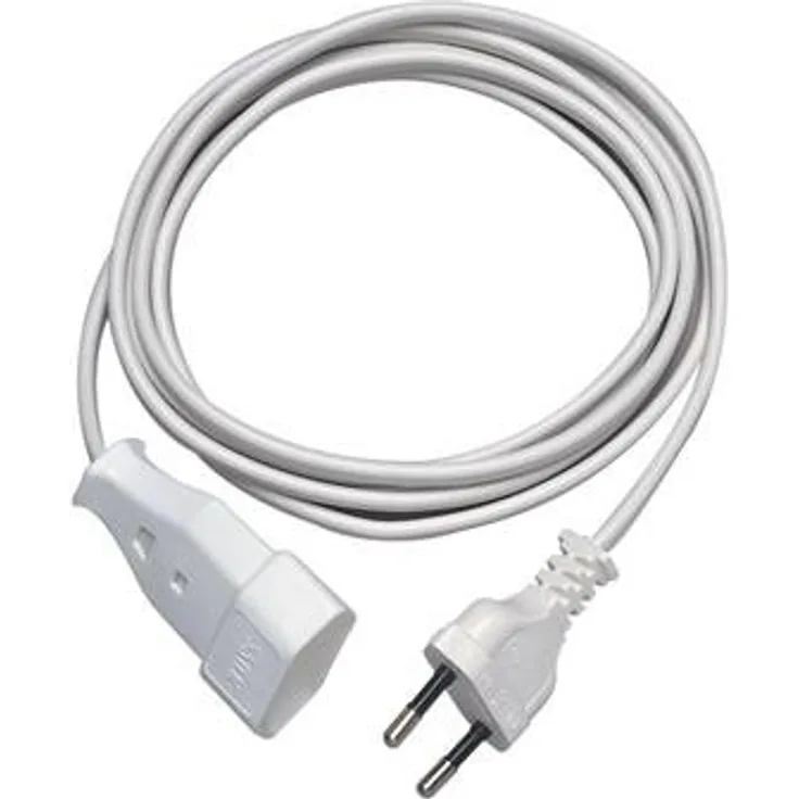 Good Connections Euro-Verlängerung 2 m - Euro-Stecker an Euro-Kupplung - Weiß