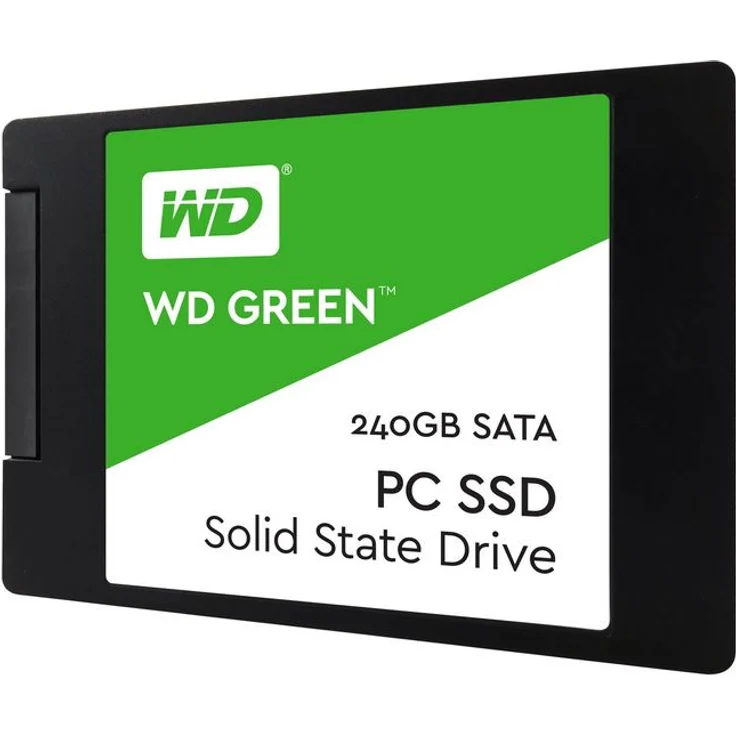WD Green SSD WDS240G2G0A - Solid-State-Disk - 240 GB - intern - 2.5 Zoll (6.4 cm) - SATA 6Gb/s (WDS240G2G0A) – Bild 1