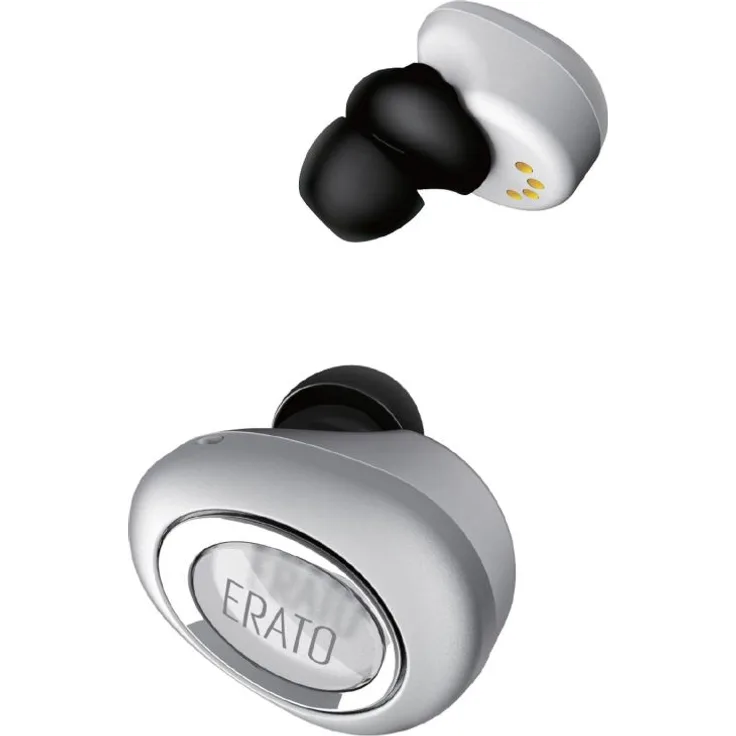ERATO Muse 5 - kabellose Lifestyle Bluetooth Kopfhörer mit FitSeal & 3D Surround Sound - Weiß