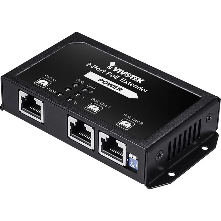 VIVOTEK AP-FXC-0210 2 Port PoE Extender, 1x FE In, 2X FE Out, Indoor