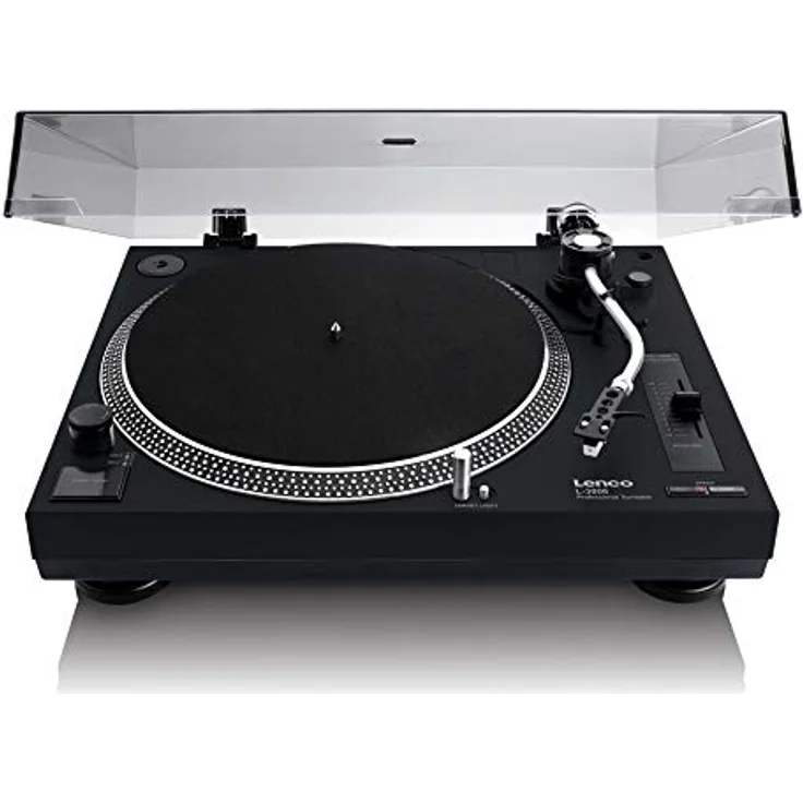 Lenco L-3808 - DJ Plattenspieler mit Direktantrieb - Schwarz – Bild 1