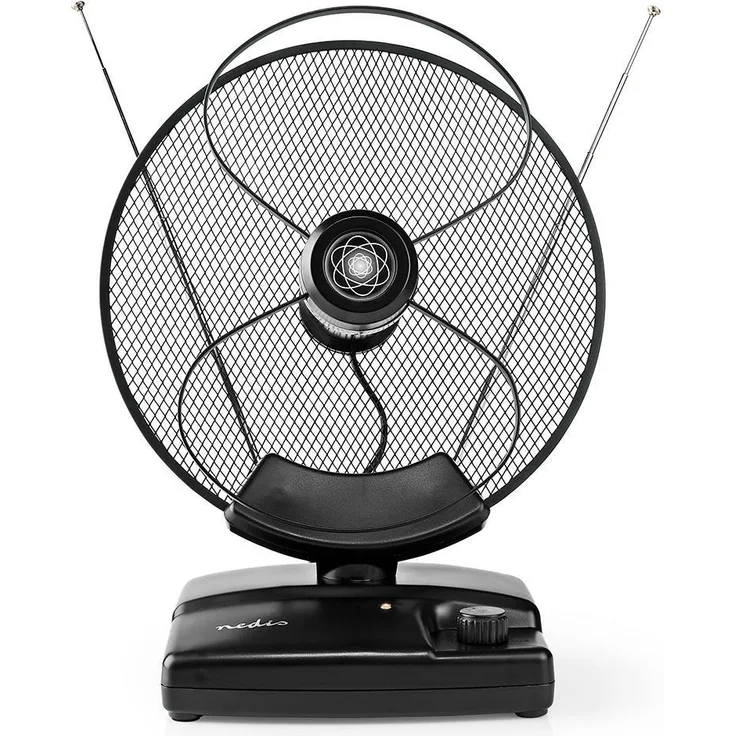 HDTV-Innenantenne 0 ? 25 km Verstärkung 30 ? 36 dB UKW/VHF/UHF Schwarz