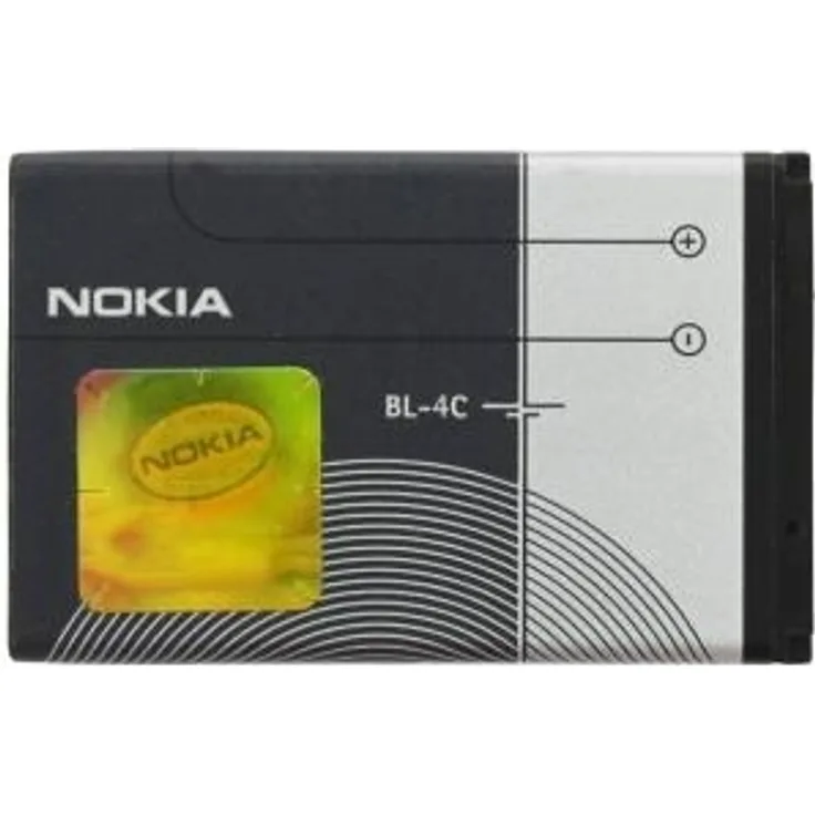 Nokia BL-4C Original 950 mAh Li-Ion Lithium Akku mit Schnellladung 2.0 Kompatibel Mit Nokia 2650 - 6100