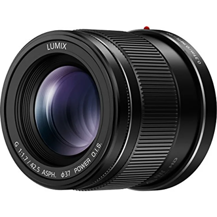Panasonic H-HS043E LUMIX G Objektiv 42.5 mm-F1.7 ASPH., optischer Bildstabilisator, schwarz