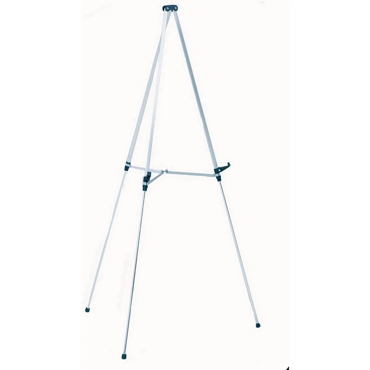 Nobo Q50E Teleskopaufsteller Dreibeinstativ, bis 12 kg, bis 59 cm, Aluminium design mit Röhrenbeinen, 109 x 109 cm, 1 Stück