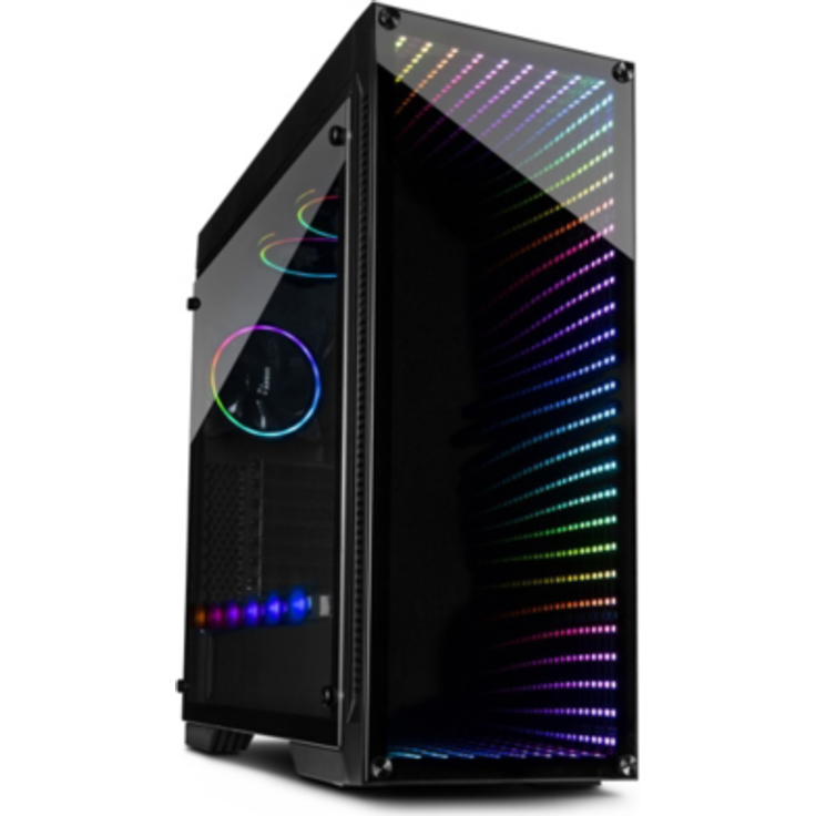 Inter-Tech Geh X-908 Infini2 2x120mm RGB-Luefter Midi/Minitower ATX 3,5 '' USB 3.0 (88881240)