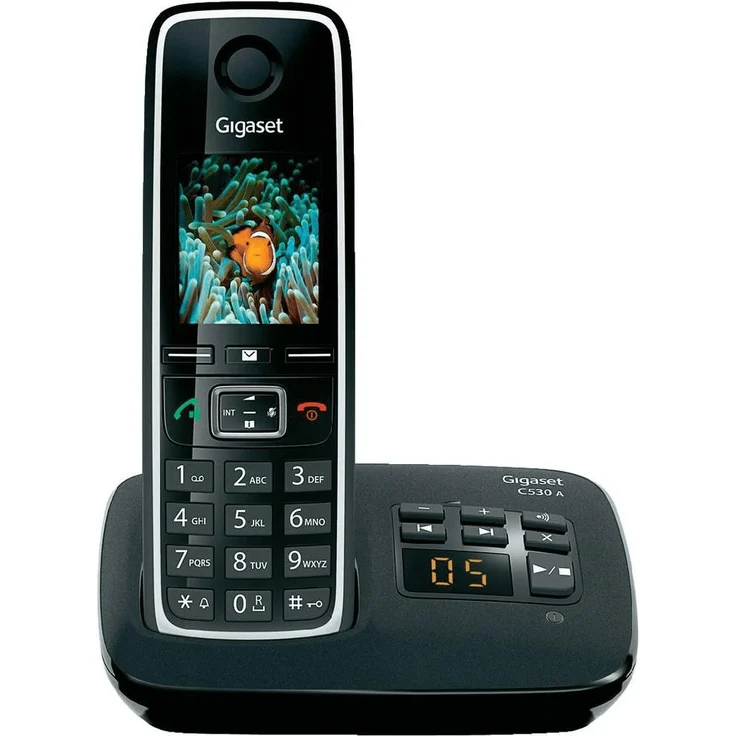 Gigaset C530A Trio Festnetz-Telefon, schnurlos, DECT, Anrufbeantworter, Analog-Telefon, schwarz – Bild 3