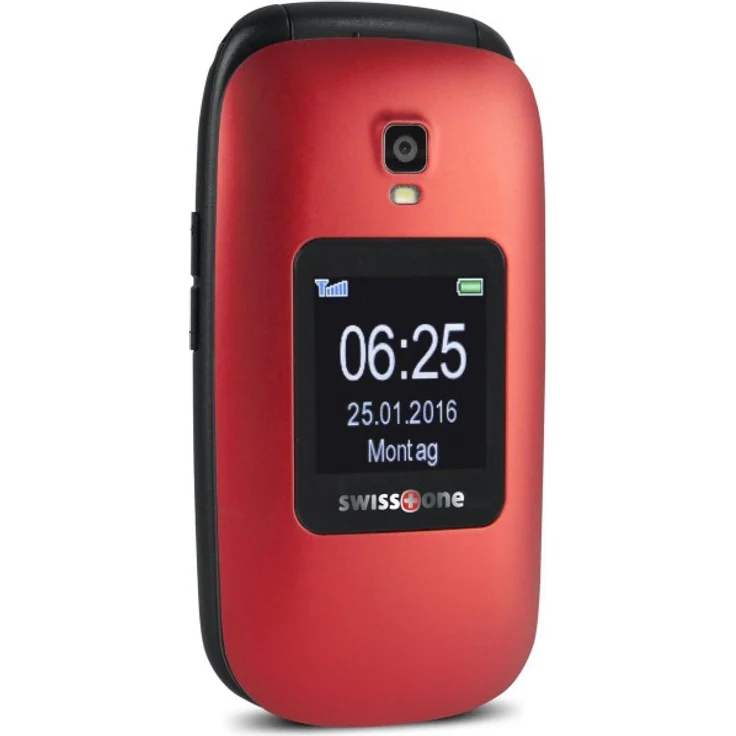 swisstone BBM 625 GSM-Mobiltelefon (6 cm (2,4 Zoll) Farbdisplay und zusätzlichem Außendisplay, mit großem beleuchteten, Kamera-Bluetooth-Notruftaste-Micro-SD) – Bild 2