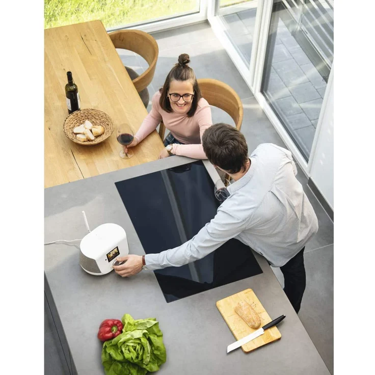 Hama DIR3300SBT Internetradio mit Bluetooth, WLAN, Wecker, TFT-Display, Wecker, weiß – Bild 8