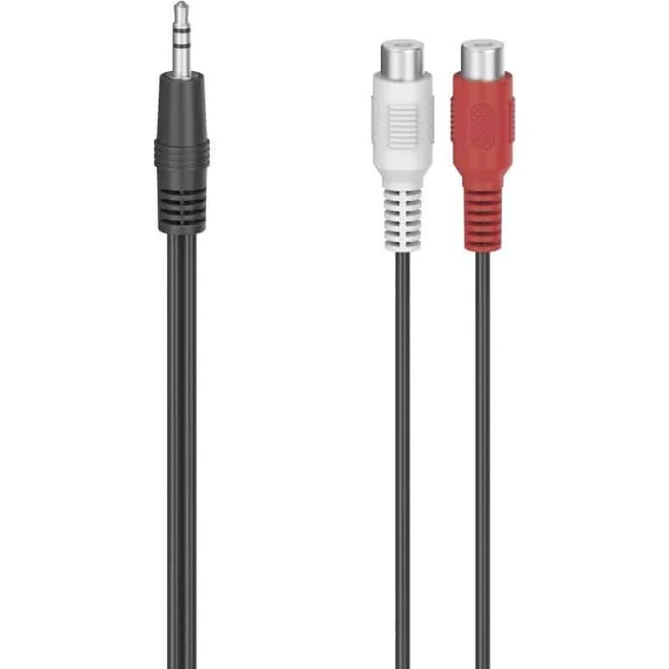 Hama Audio-Adapter, 2x Cinch-Kupplung - 3,5-mm-Klinken-Stecker, Stereo