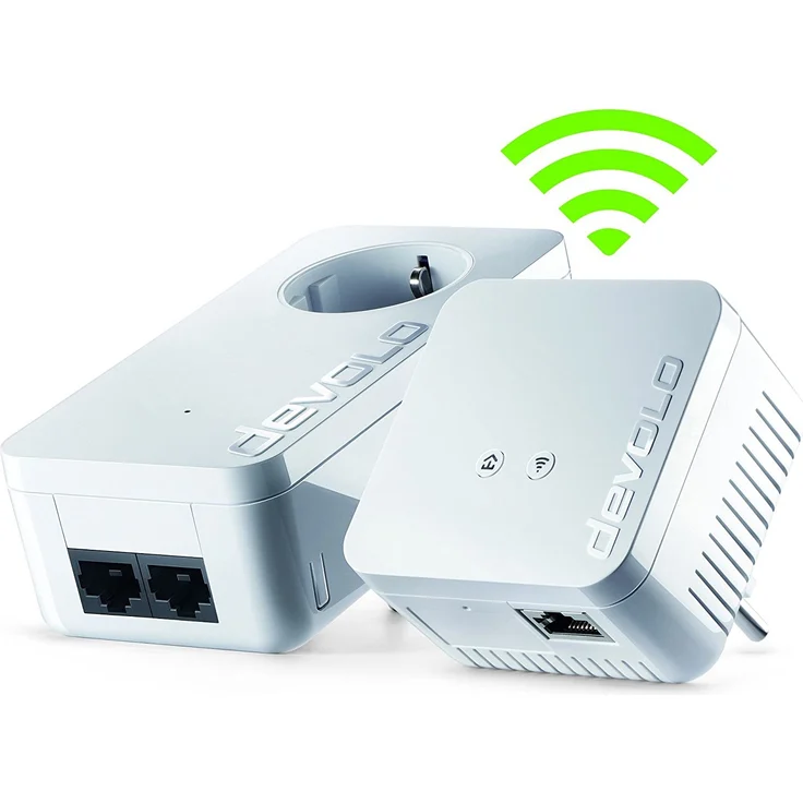 devolo dLAN 550 WiFi Starter Kit Powerline (WLAN über die Steckdose, 1x LAN Port, 2x Powerlan Adapter, PLC Netzwerkadapter, WLAN Verstärker, WiFi Booster, WiFi Move) weiß – Bild 3