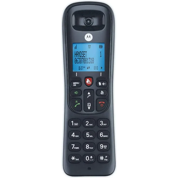 Motorola CD4001 DECT-Telefon Anrufer-Identifikation Schwarz – Bild 2