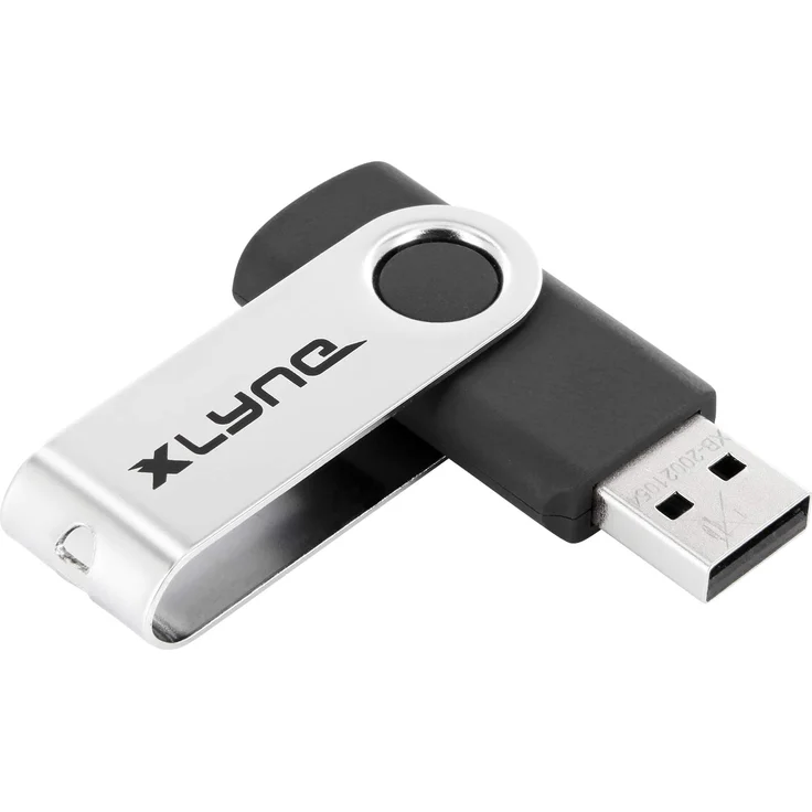 xlyne SWG 64GB USB Stick (USB2.0,Plug&Play,Swing) Schwarz, 177533-2 – Bild 3