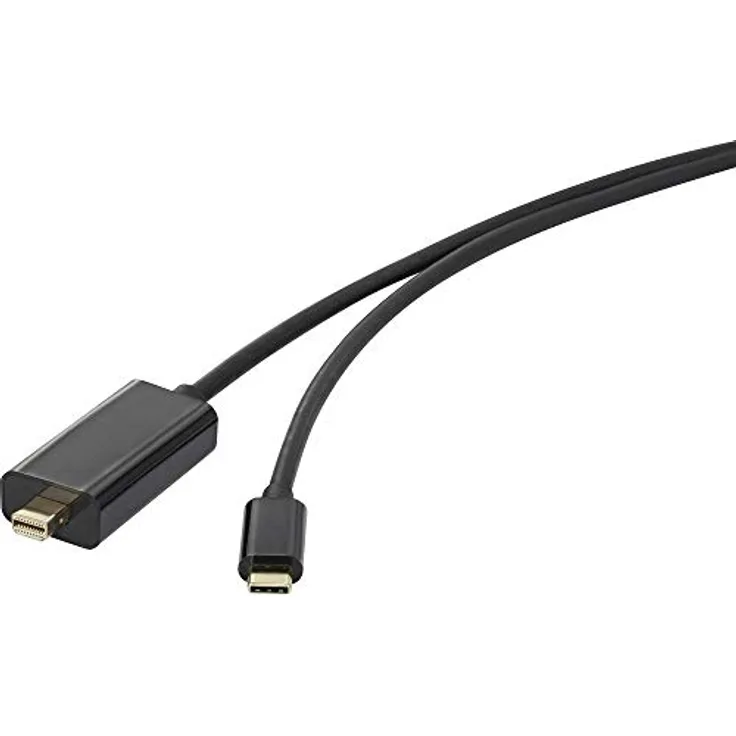 Renkforce USB / Mini-DisplayPort Anschlusskabel (1x USB-C Stecker - 1x Mini-DisplayPort Stecker) 5 m Schwarz (RF-3421684)