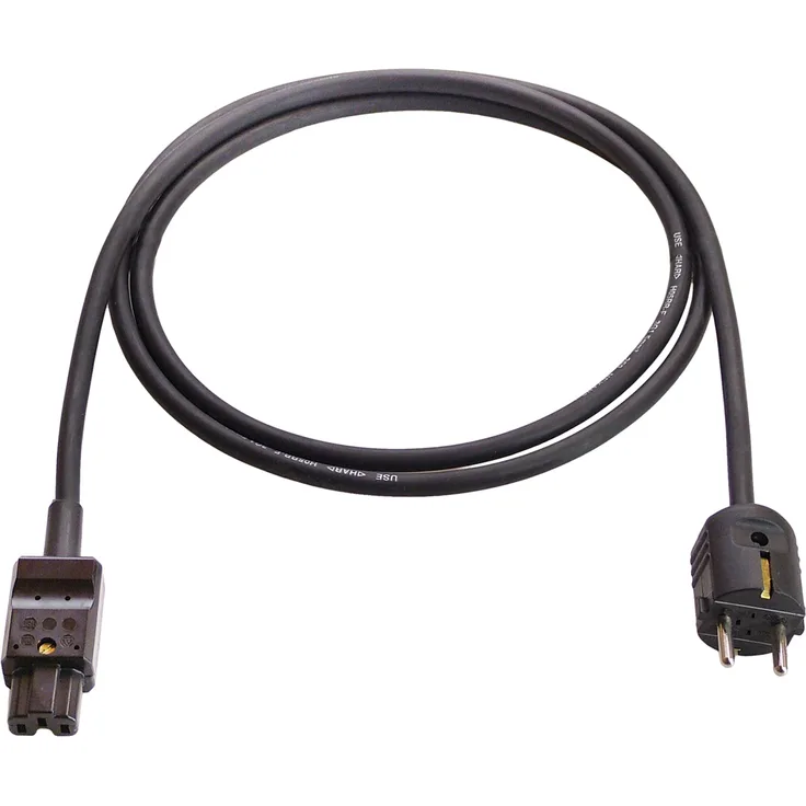 as - Schwabe 70874 Heissgeräte-Zuleitung 155 C, 2m H05RR-F 3G1,0, schwarz, IP20 Innenbereich