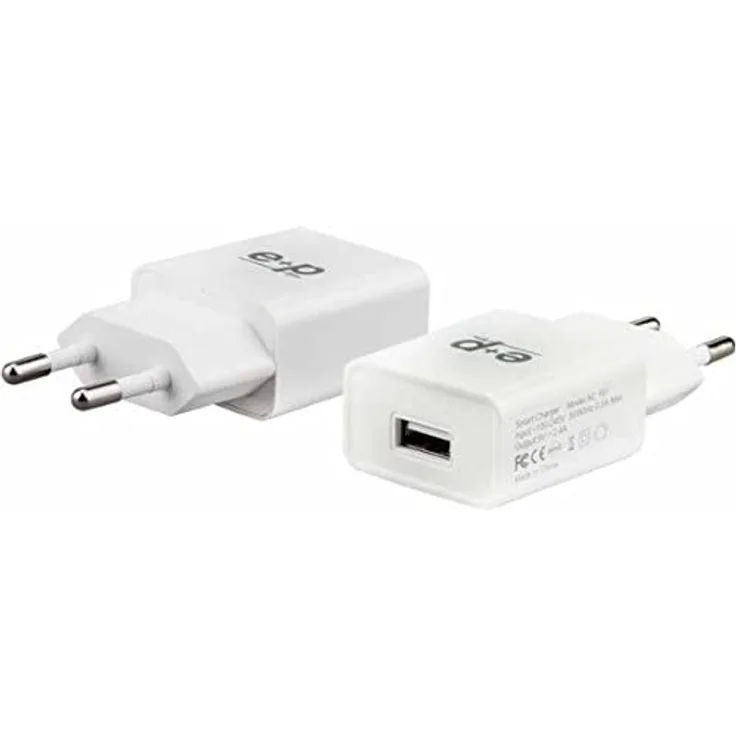 E+P Elektrik USB-Ladegerät 1-fach,2.400mA AC101 weiß (145400)