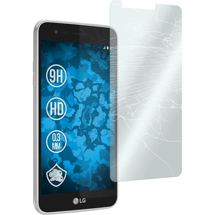2 x Glas-Folie klar für LG K4 2017 PhoneNatic Panzerglas für K4 2017