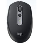 Logitech M590 Silent Kabellose Maus, Bluetooth und 2.4 GHz Verbindung via Unifying USB-Empfänger, 1000 DPI Optischer Sensor, 2-Jahre Akkulaufzeit, PC-Mac - graphite-schwarz, Englische Verpackung