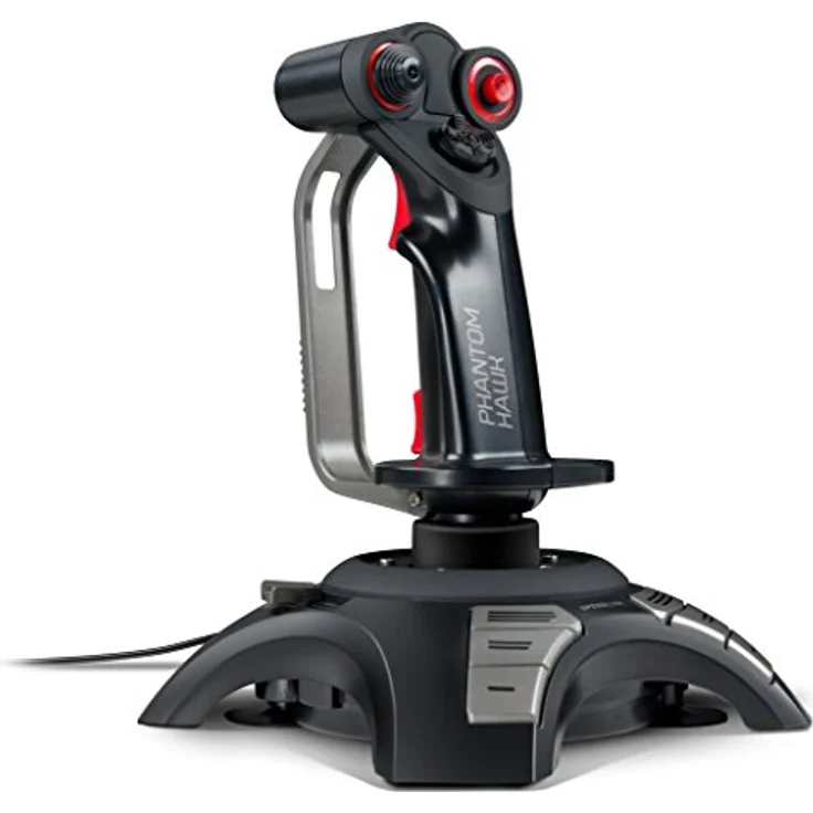 Speedlink PHANTOM HAWK Flight Stick, Gaming Joystick für PC - Computer, Controller für Simulator Spiele - schwarz – Bild 1