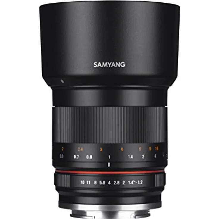 Samyang MF 50mm F1.2 APS-C Fuji X schwarz - manuelles Foto Objektiv mit 50mm Festbrennweite für APS-C Kameras mit Fuji X-Mount, ideal für Portrait, sanftes Bokeh, kompakt und leicht