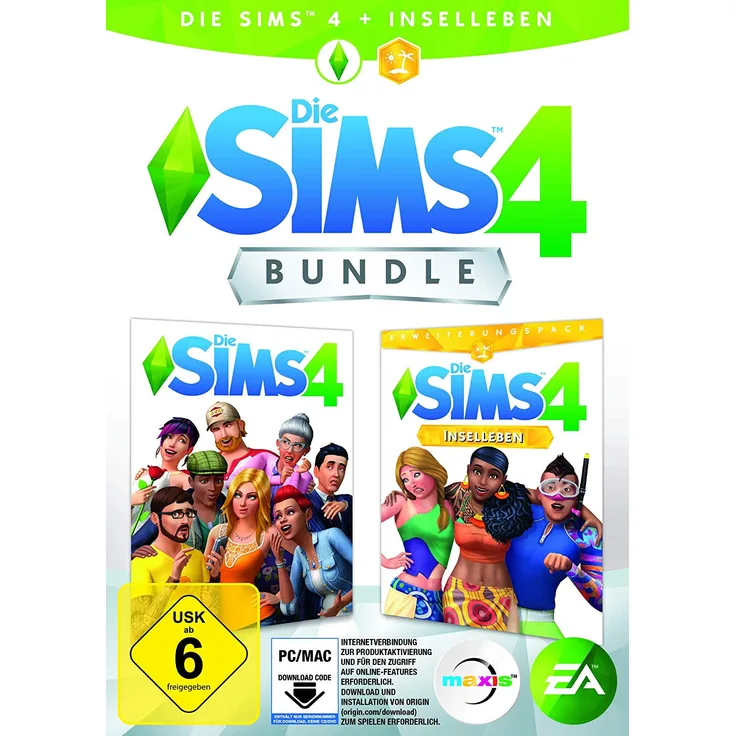 Die Sims 4 Bundle + Erweiterungspaket Inselleben (PC)